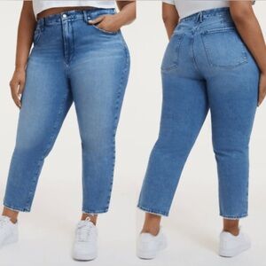 Good American good icon cropped jeans